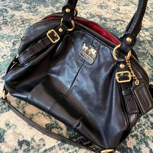Black Leather Coach Purse